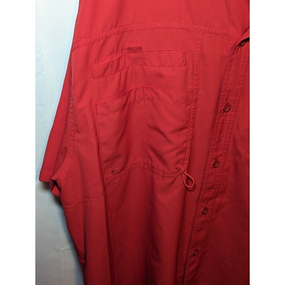 Reel Legends Mens Shirt RED Short Sleeve Fishing Vented Size XXL - Picture 3 of 13